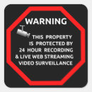 Buscar vigilancia pegatinas Negocio