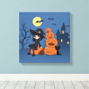 Buscar bruja de halloween lienzos Calabaza