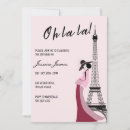 Buscar parís invitaciones de cumpleaños Elegante
