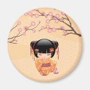 Buscar geisha en kimono imanes Kokeshi