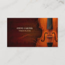 Buscar instrumentos tarjetas de visita Violín