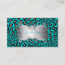 Buscar puntos del leopardo tarjetas de visita Negro