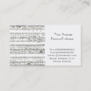 Buscar profesor particular la música de tarjetas de visita Músico
