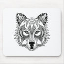 Buscar lobo alfombrillas de raton Estilo del zen doodle