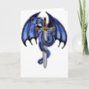 Buscar dragón azul tarjetas Medieval