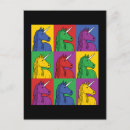 Buscar unicornio colorido postales Frío