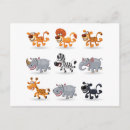 Buscar animales del dibujo animado postales Lindo