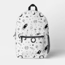Buscar nave espacial bolsos Blanco y negro