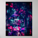 Buscar cibernético posters Futurista