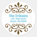 Buscar damasco marrón pegatinas Azul