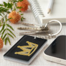 Buscar corona de oro llaveros Negro