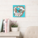 Buscar pájaro marrón relojes de pared Abstracto
