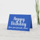Buscar hombre tarjetas de cumpleaños Azul