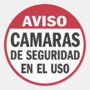 Buscar cámara de seguridad pegatinas Aviso