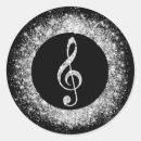 Buscar treble clef pegatinas Negro