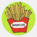 Buscar patatas fritas pegatinas Refrigerio