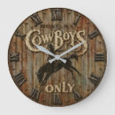 Buscar cowboy relojes de pared Country