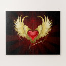 Buscar corazón con alas puzzles Ángel