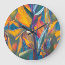 Buscar tropical relojes de pared Flor