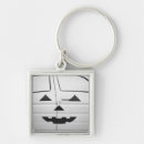 Buscar calabaza llaveros Blanco