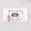 Buscar lavado del perro tarjetas de visita Groomer