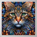 Buscar gato geométrico posters Abstracto