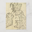 Buscar mapa de las islas británicas postales Contorno