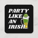 Buscar trébol tarjetas de visita Día de san patricio