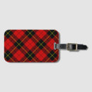 Buscar red tartan etiquetas para maletas Scottish