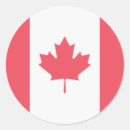 Buscar bandera canadiense pegatinas Rojo