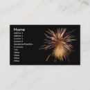 Buscar fuegos artificiales tarjetas de visita Negro