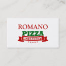 Buscar pizza italiana tarjetas de visita Italiano