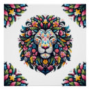 Buscar león colorido posters Para ella