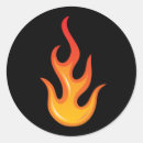 Buscar llama del fuego pegatinas Caliente