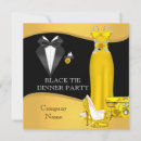 Buscar black tie invitaciones Oro