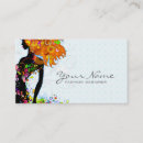 Buscar niña tarjetas de visita Flores