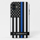 Buscar ley iphone fundas Delgada línea azul
