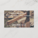 Buscar leña tarjetas de visita Masculino