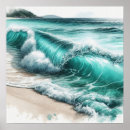 Buscar olas posters Turquesa