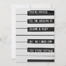 Buscar piano invitaciones Minimalista