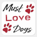 Buscar perro cuadradas pegatinas Para mascotas