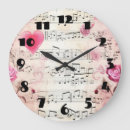 Buscar music notes relojes de pared Hoja de música