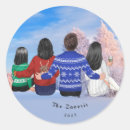 Buscar mamá y papá pegatinas Rojo