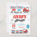 Buscar tren invitaciones Para niños