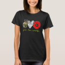 Buscar red flower camisetas Paz