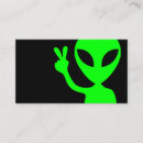 Buscar ufo tarjetas de visita Verde
