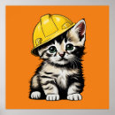 Buscar trabajador de construcción posters Divertido