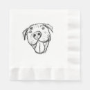 Buscar perro blanco servilletas Sonrisa