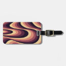 Buscar diseño abstracto etiquetas para maletas Ondulado