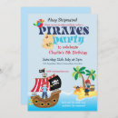 Buscar piratas invitaciones de cumpleaños Chico